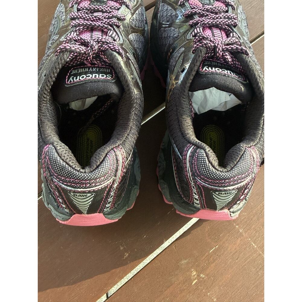 Saucony Run Anywhere Women’s Running Shoes Size 7 Black Fuchsia Athletic - Picture 13 of 15